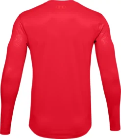 Under Armour Men's Baseball ColdGear® Long Sleeve Shirt -Rawling Baseball Shop 1356872 Red BCK