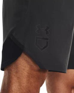 Under Armour Men's Yard Baseball Shorts -Rawling Baseball Shop 1367366 010 JetGrayBlackBlack MODDET