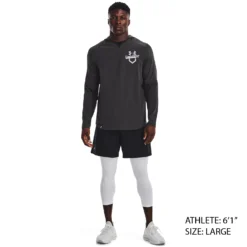 Under Armour Men's Cage Hooded Jacket -Rawling Baseball Shop 1374376 010 JetGrayWhite MODSTLAD