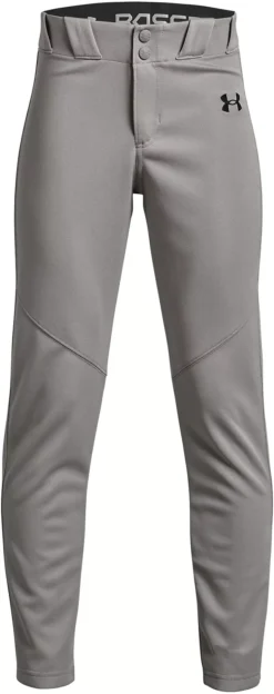 Under Armour Boy's Utility Open Bottom Baseball Pants -Rawling Baseball Shop 1374381 BaseballGreyBlack FRT