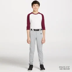 Under Armour Boy's Utility Open Bottom Baseball Pants -Rawling Baseball Shop 1374381 BaseballGreyBlack MODSTLAD