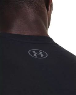 Under Armour Men's Baseball Script Short Sleeve T-Shirt -Rawling Baseball Shop 1377613 001 BlackPitchGray MODDET