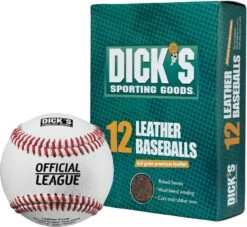 DICK'S Sporting Goods Leather Baseballs - 12 Pack