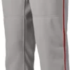 Mizuno Boys' Select Pro Piped Baseball Pants 2 Mizuno Boys' Select Pro Piped Baseball Pants -Rawling Baseball Shop 16MIZBBMZNPNPPDPNBBA Grey Red