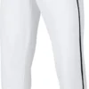 Nike Boys' Swoosh Piped Dri-FIT Baseball Pants -Rawling Baseball Shop 17NIKBBSWSHPPDPNTBBA White Black