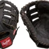 Rawlings 12.5'' Premium Series First Base Mitt -Rawling Baseball Shop 19RAWAPRMM125BK1BBGL Black