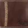 Rawlings Baseball Stitch Leather Bi-Fold Wallet -Rawling Baseball Shop 19RAWUBSBLLSTTCHBMSC Brown