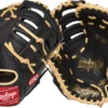Rawlings 11.5'' Youth Highlight Series First Base Mitt 2023 -Rawling Baseball Shop 22RAWYHGHLGHT1151BGL Black Blonde