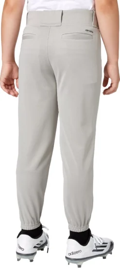Adidas Boys' Triple Stripe Traditional Baseball Pants 12 Adidas Boys' Triple Stripe Traditional Baseball Pants -Rawling Baseball Shop BBA12015 GreyBaseball BCK