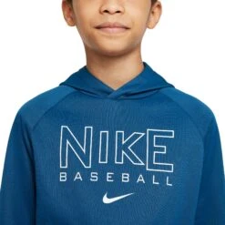 Nike Boys Therma-FIT Baseball Hoodie 12 Nike Boys Therma-FIT Baseball Hoodie -Rawling Baseball Shop DC8387 476 CourtBlue DET alt1