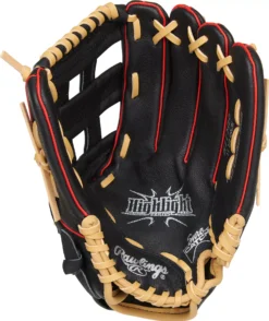 Rawlings 11.5'' Youth Highlight Series Glove 10 Rawlings 11.5'' Youth Highlight Series Glove -Rawling Baseball Shop DICH115HB 60 Black PALM