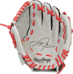 Rawlings 9.5'' Tee Ball Mike Trout Series Glove -Rawling Baseball Shop DICMT95GB 60 Grey PALM