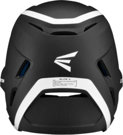Easton Junior Elite X Baseball Batting Helmet -Rawling Baseball Shop ELITEXH JR 8066465 BlackWhite BCK