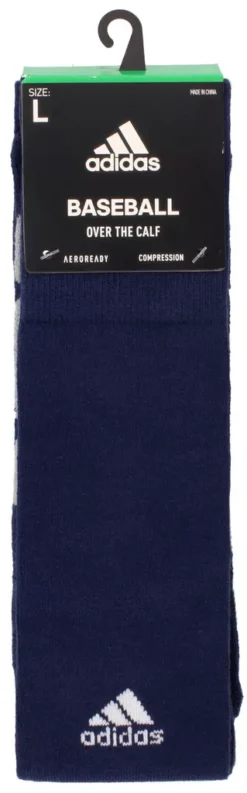 Adidas Icon Over The Calf Baseball/Softball Socks -Rawling Baseball Shop ICONOTC 515109 Navy PKG