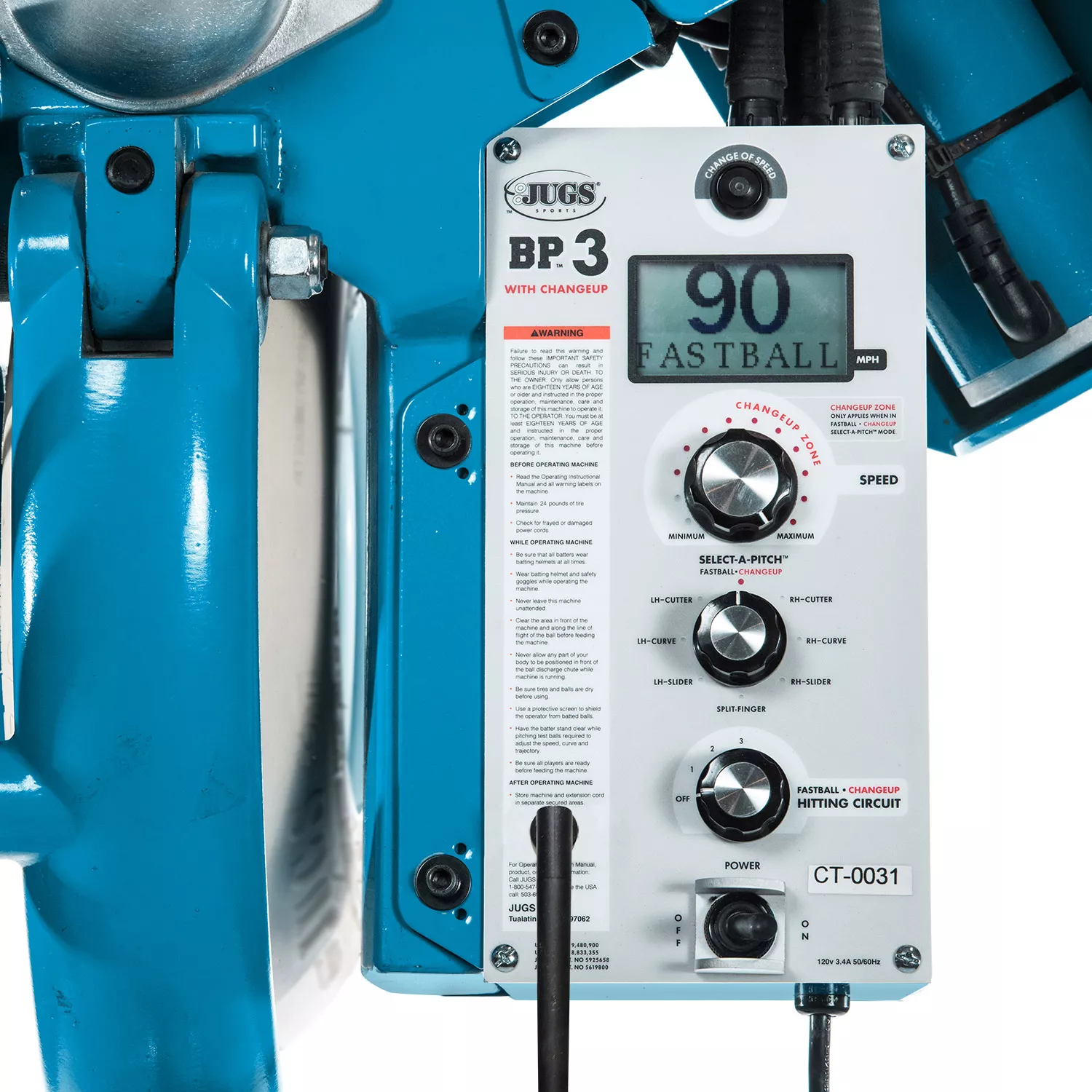 JUGS BP3 Baseball Pitching Machine With Changeup 6 JUGS BP3 Baseball Pitching Machine With Changeup - Image 4