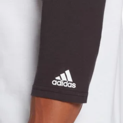 Adidas Men's Triple Stripe Graphic ¾ Sleeve Baseball Shirt -Rawling Baseball Shop MBA11028 BlackFrozenRopeLogo MODDET alt2