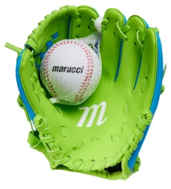 Marucci 8.5" Youth Backyard Tee Ball Glove & Ball -Rawling Baseball Shop MBYBG23 BLGR NOCOLOR DET