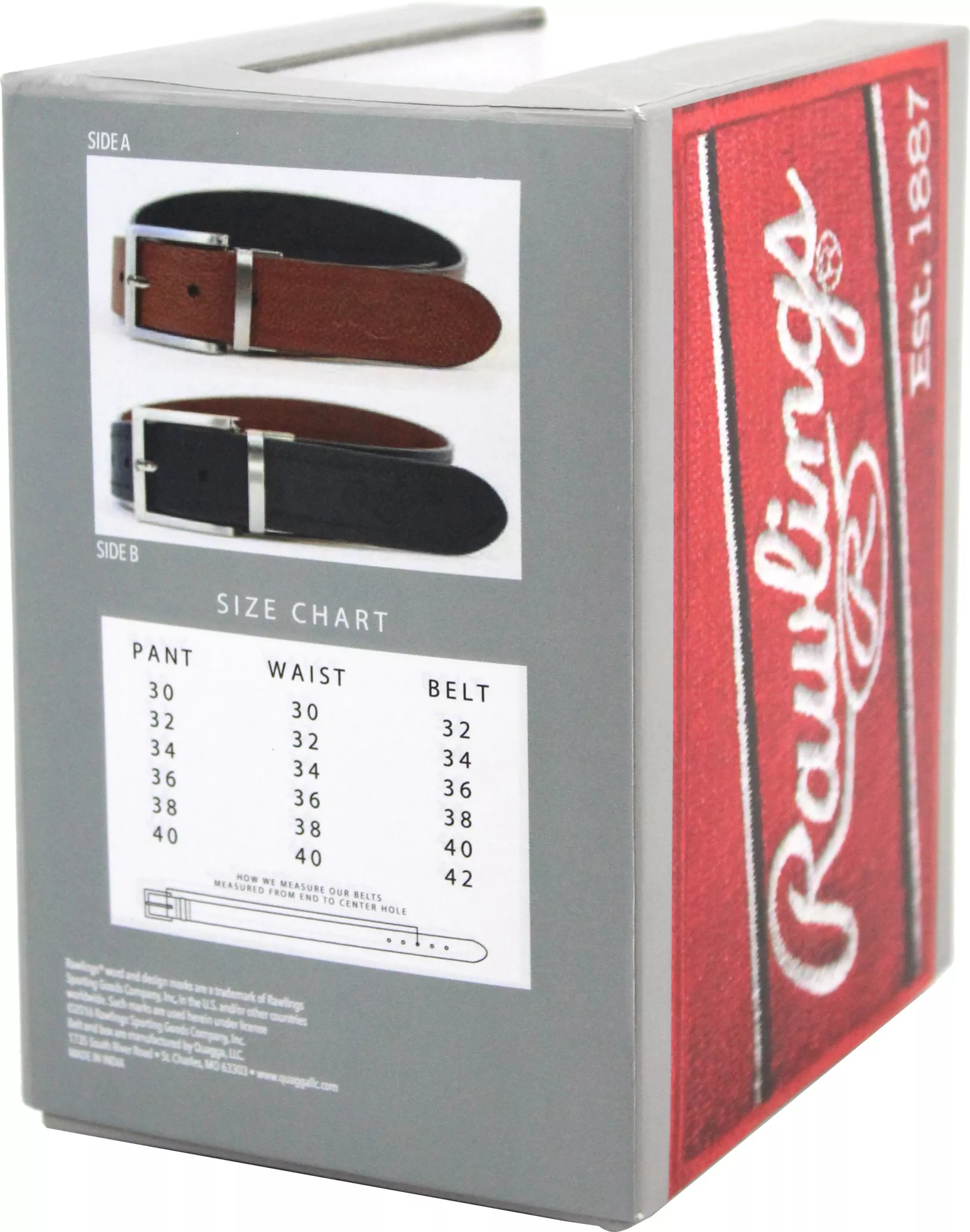 Rawlings Reversible Leather Belt 4 Rawlings Reversible Leather Belt - Image 2